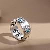 Retro Alloy and Turquoise Finger Rings FS-WGD8EB6-05-1