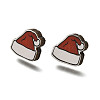 Christmas Printed Wood Stud Earrings for Women EJEW-U025-01H-2