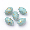 Spray Painted Acrylic Beads ACRP-Q023-01-1