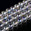 Electroplate Transparent Glass Beads Strands GLAA-T032-T8mm-AB13-1