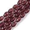 Transparent Glass Beads Strands LS-EGLA-N013-T8mm-D03-1
