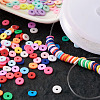 DIY Heishi Bead Stretch Bracelets Making Kits DIY-TA0003-22-5