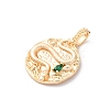 Brass Glass Pendants KK-D360-18G-2