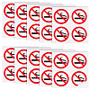 PVC Self-Adhesive No-smoking Warning Stickers STIC-WH0003-017B-8