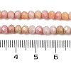 Faceted Electroplated Glass Beads Strands X-GLAA-C023-02-C12-3