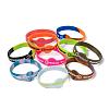 Free Sample Silicone Wristbands Bracelets BJEW-K165-01B-2
