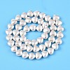 Transparent Spray Painted Glass Beads Strands GLAA-N001-34-3