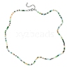 Glass Beaded Necklaces with 304 Stainless Steel Clasps NJEW-JN04363-01-1