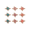 Zinc Alloy Enamel Links connectors ENAM-CJ0001-19-1