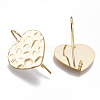 Brass Stud Earring Findings KK-Q750-033G-2