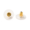 Brass Bullet Clutch Earring Backs KK-I057-G-1