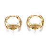 Brass Hoop Earring Findings KK-N233-139-2