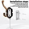 6Pcs Aluminum Wall Mounted Hook Hangers ODIS-JOY0001-02A-3