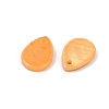 Spray Painted Natural Freshwater Shell Teardrop Charms SHEL-K006-47D-2