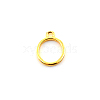 Alloy Open Back Bezel Charms LS-FIND-WH0094-90G-1