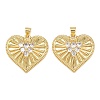 Mother's Day Brass Cubic Zirconia Pendants KK-L251-07G-08-1