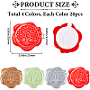 CRASPIRE 80Pcs 4 Colors Tree of Life Adhesive Wax Seal Stickers DIY-CP0010-19-2