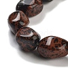 Natural Mahogany Obsidian Beads Strands G-Z061-A05-01-4