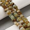 Natural Xiuyan Jade Beads Strands G-B078-G04-01-2