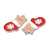 Christmas Alloy Enamel Pendants ENAM-D050-13F-01P-2