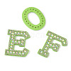 Alphabet Resin Rhinestone Patches DIY-TAC0005-45G-4