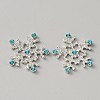 Christmas Alloy Rhinestone Cabochons ALRI-WH0008-26-2