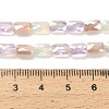 Electroplate Glass Beads Strands EGLA-P068-01A-03-4