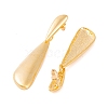 Teardrop Brass Dangle Stud Earrings for Women EJEW-G391-18G-3