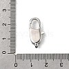 Brass Clear Cubic Zirconia Lobster Claw Clasps KK-Z078-45B-P-3