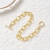 Brass Cable Chains Bracelets for Women BJEW-JB12754-4