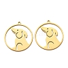 201 Stainless Steel Pendants SA-CBA49C1-07G-1