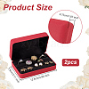 Imitation Leather Rings Box OBOX-WH0019-02-2