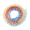 Gradient Color Baking Painted Glass Bead Strands DGLA-A039-T6mm-A014-2