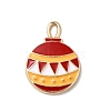 Christmas Alloy Enamel Pendants FIND-H055-17E-G01-1