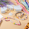 10 Strands 10 Colors Handmade Polymer Clay Beads Strands CLAY-TA0001-20-8