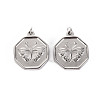 Non-Tarnish 316 Surgical Stainless Steel Pendants STAS-S116-124P-1