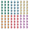 60G 6 Colors Transparent Glass Seed Beads GLAA-TA0003-32-3