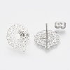 Non-Tarnish 304 Stainless Steel Stud Earring Findings STAS-S079-34B-2