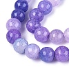 Baking Paint Crackle Glass Beads Strands X-GLAA-Q106-03A-05-3