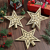 Star Plastic Christmas Tree Topper Ornaments AJEW-WH20004-17A-4