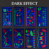 8 Sheets 8 Style Creative Fluorescent Arm Removable Temporary Tattoos Paper Stickers STIC-TA0002-02-2