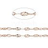 3.28 Feet Ion Plating(IP) 304 Stainless Steel Textured Dapped Chains X-CHS-D004-02RG-1