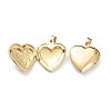 Brass Locket Pendants X-KK-P199-16G-3