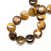 Natural Tiger Eye Stone Bead Strands X-G-S110-15-2