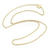 Brass Cable Chain Necklaces for Men Women NJEW-G160-05G-4