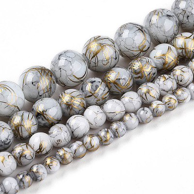 Baking Paint Glass Beads X1-DGLA-N003-6mm-B01-1