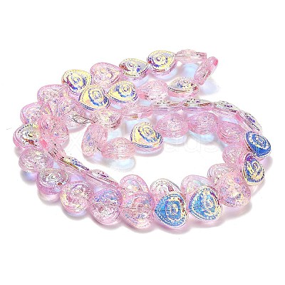 Electroplate Baking Paint Glass Beads Strands EGLA-K061-13A-AB04-1