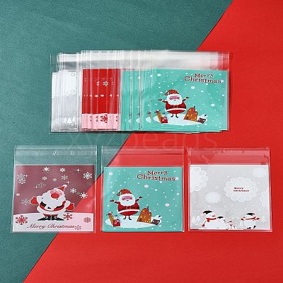 3 Bags 3 Styles Rectangle OPP Cellophane Bags for Christmas OPC-FS0001-01B-1