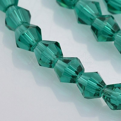 Faceted Bicone Glass Beads Strands X-EGLA-P017-4mm-09-1