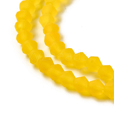 Imitate Austrian Crystal Frosted Glass Beads Strands X-EGLA-A039-T4mm-MD22-1